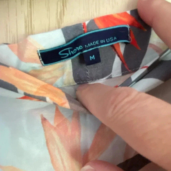 Shore Tropical Print Rayon Wrap Skirt Sz Medium - Picture 11 of 11